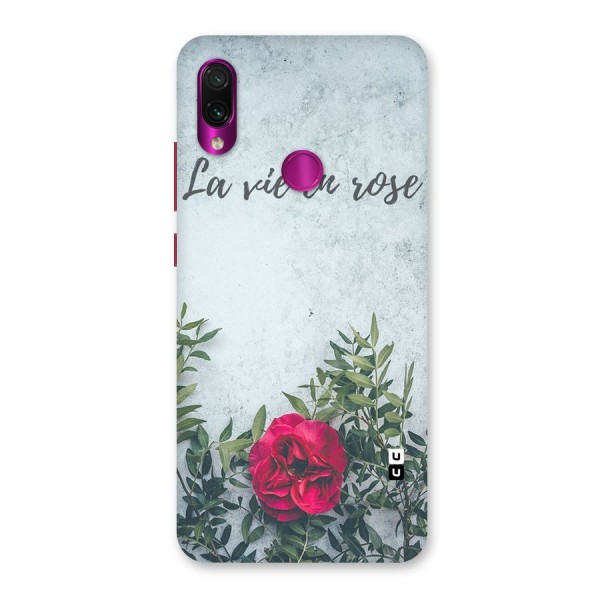 Rose Life Back Case for Redmi Note 7 Pro