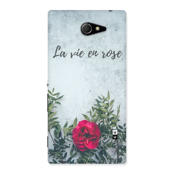 Rose Life Back Case for Sony Xperia M2