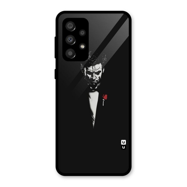 Rose Man Glass Back Case for Galaxy A32
