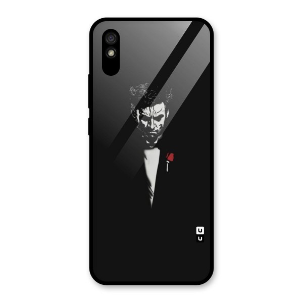 Rose Man Glass Back Case for Redmi 9A