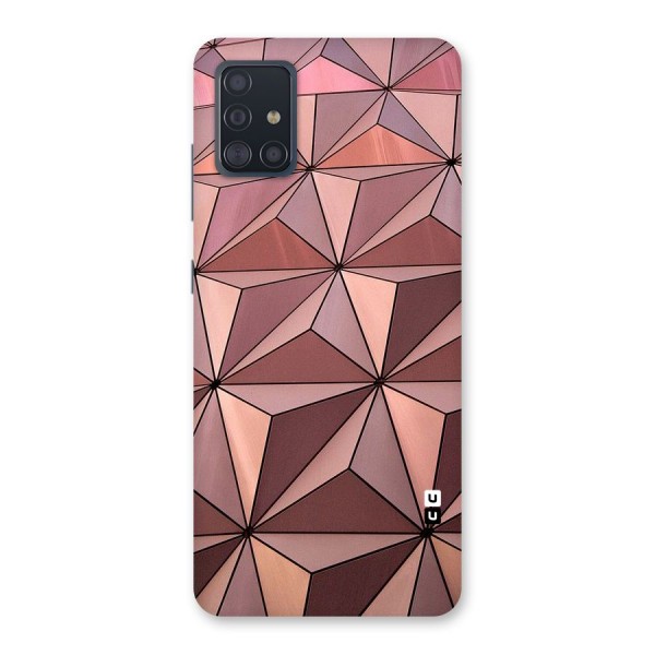 Rosegold Abstract Shapes Back Case for Galaxy A51