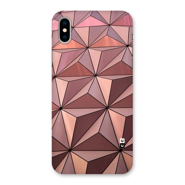 Rosegold Abstract Shapes Back Case for iPhone X