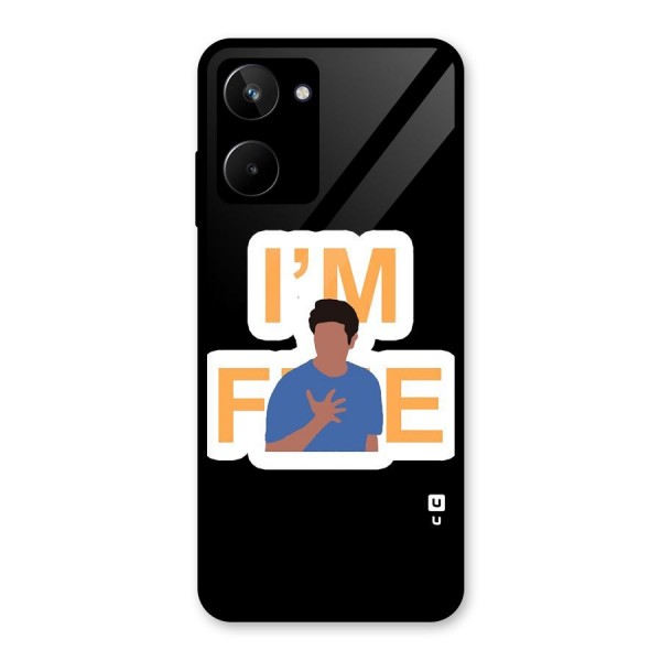 Ross is Fine Glass Back Case for Realme 10