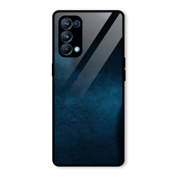 Royal Blue Glass Back Case for Oppo Reno5 Pro 5G