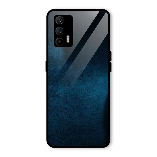Royal Blue Glass Back Case for Realme X7 Max