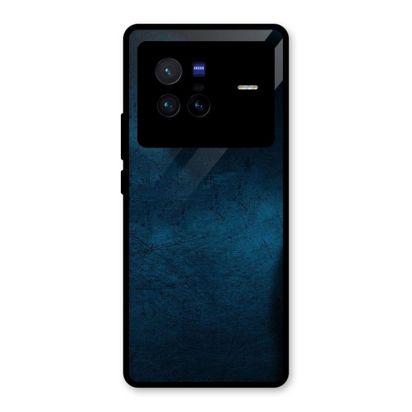 Royal Blue Glass Back Case for Vivo X80