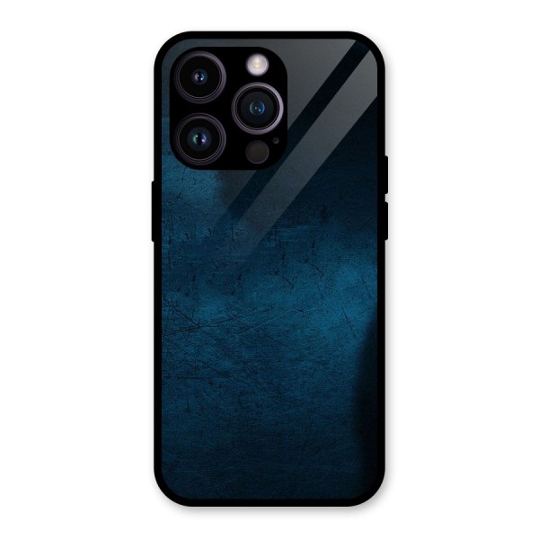 Royal Blue Glass Back Case for iPhone 14 Pro