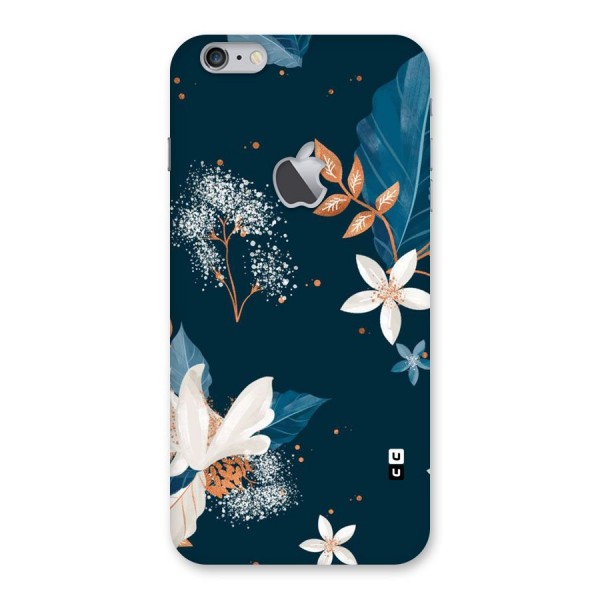Royal Floral Back Case for iPhone 6 Plus 6S Plus Logo Cut