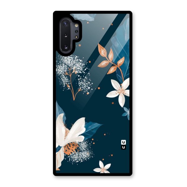 Royal Floral Glass Back Case for Galaxy Note 10 Plus