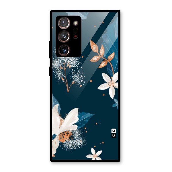 Royal Floral Glass Back Case for Galaxy Note 20 Ultra