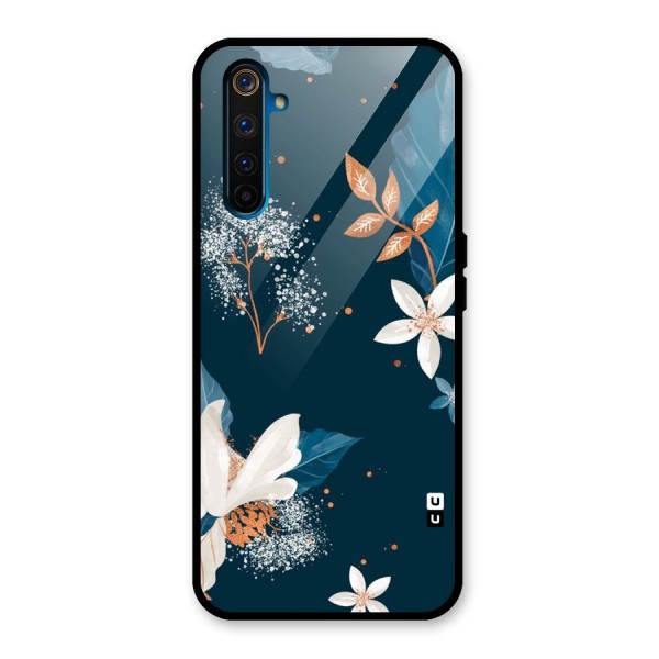 Royal Floral Glass Back Case for Realme 6 Pro