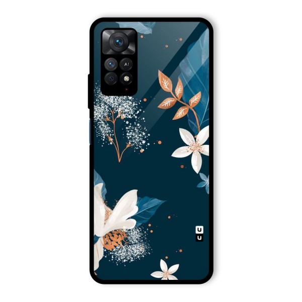 Royal Floral Glass Back Case for Redmi Note 11 Pro Plus 5G