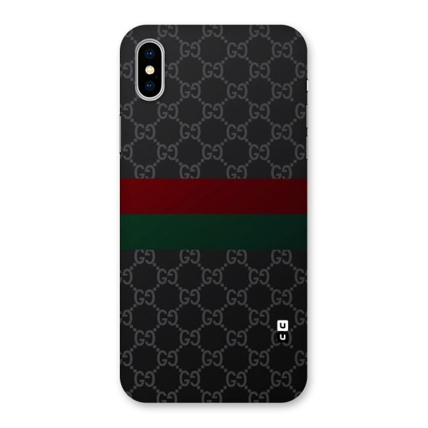 Royal Stripes Design Back Case for iPhone X