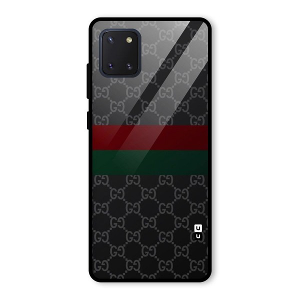 Royal Stripes Design Glass Back Case for Galaxy Note 10 Lite
