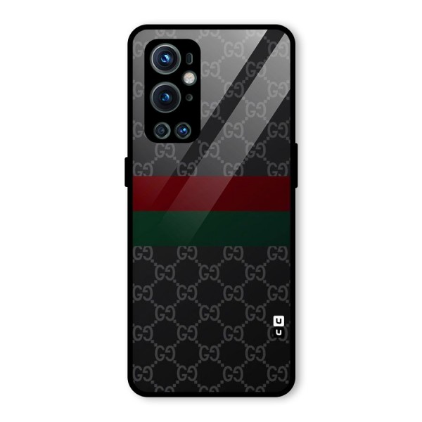 Royal Stripes Design Glass Back Case for OnePlus 9 Pro