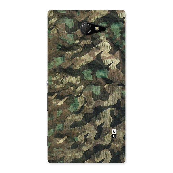 Rugged Army Back Case for Sony Xperia M2