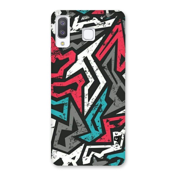 Rugged Strike Abstract Back Case for Galaxy A8 Star