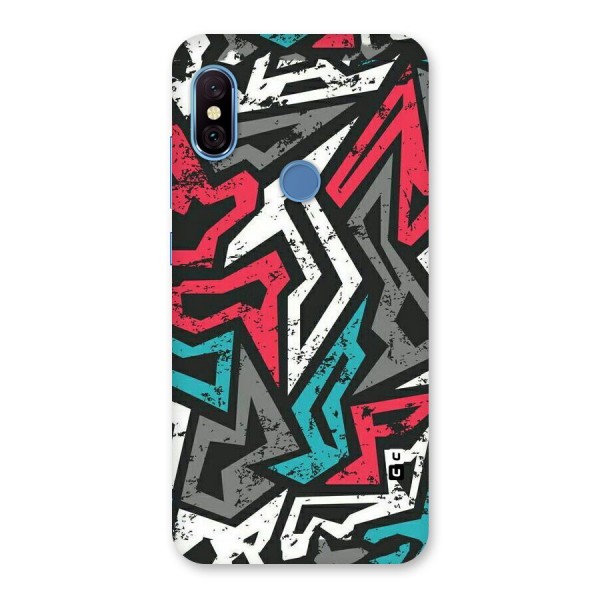 Rugged Strike Abstract Back Case for Redmi Note 6 Pro