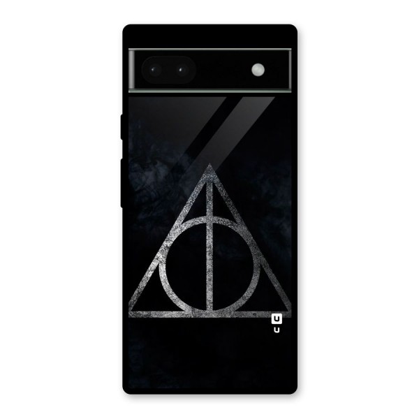 Rugged Triangle Design Glass Back Case for Google Pixel 6a