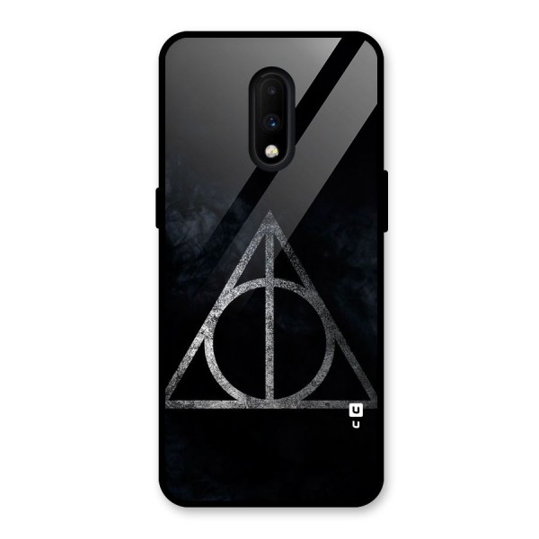 Rugged Triangle Design Glass Back Case for OnePlus 7
