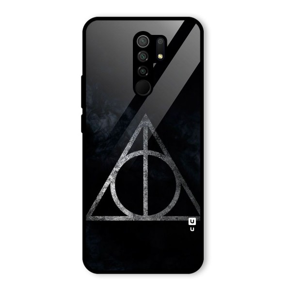 Rugged Triangle Design Glass Back Case for Poco M2