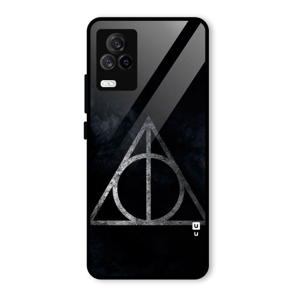 Rugged Triangle Design Glass Back Case for Vivo iQOO 7 Legend 5G
