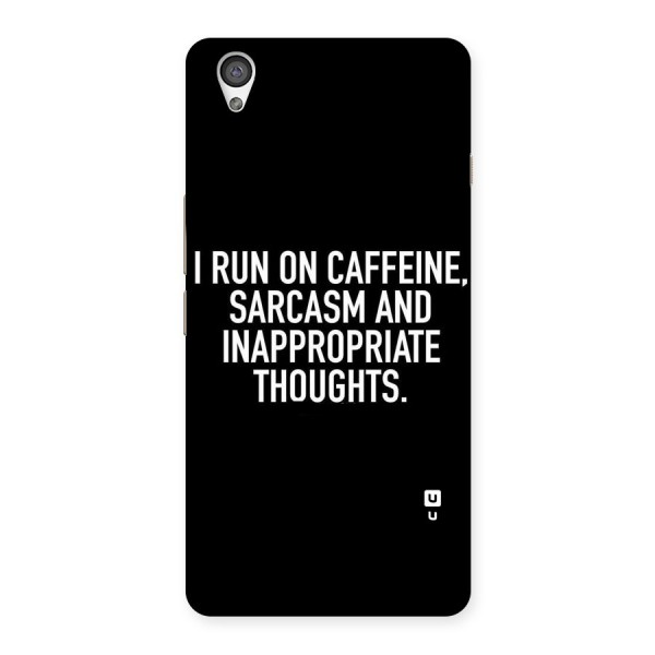 Sarcasm And Caffeine Back Case for OnePlus X