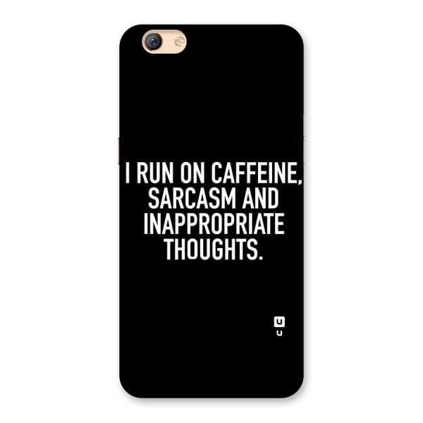 Sarcasm And Caffeine Back Case for Oppo F3 Plus