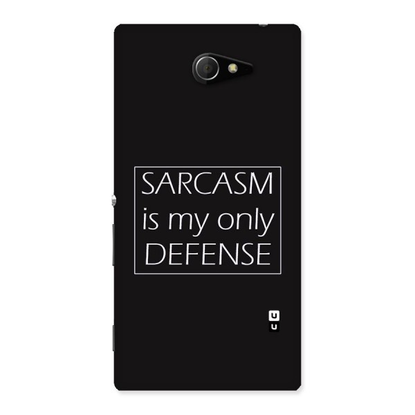 Sarcasm Defence Back Case for Sony Xperia M2