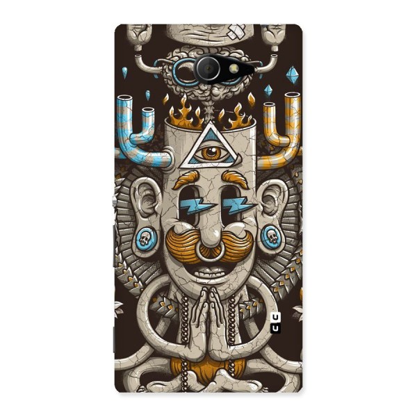 Sculpture Design Back Case for Sony Xperia M2