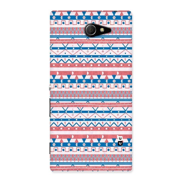 Seamless Ethnic Pattern Back Case for Sony Xperia M2