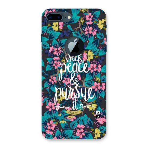 Seek Peace Back Case for iPhone 7 Plus Logo Cut