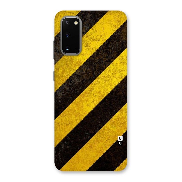 Shaded Yellow Stripes Back Case for Galaxy S20
