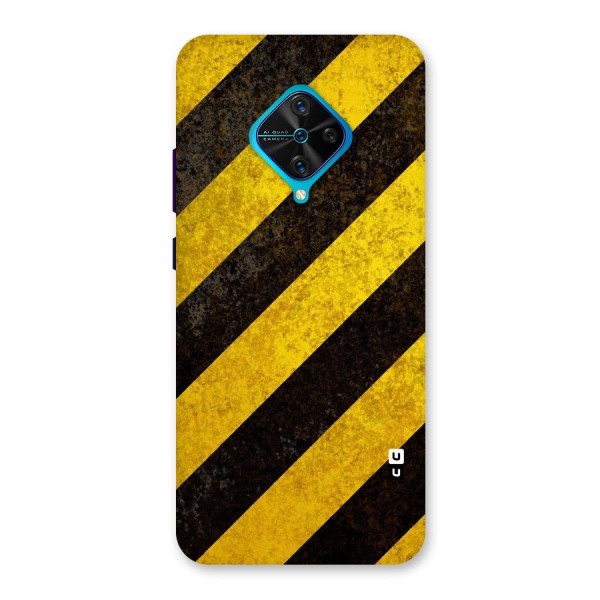 Shaded Yellow Stripes Back Case for Vivo S1 Pro