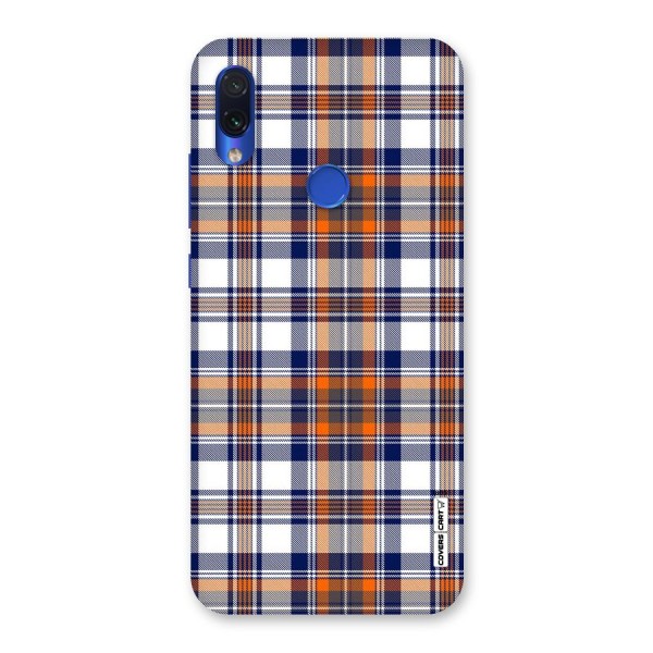 Shades Of Check Back Case for Redmi Note 7