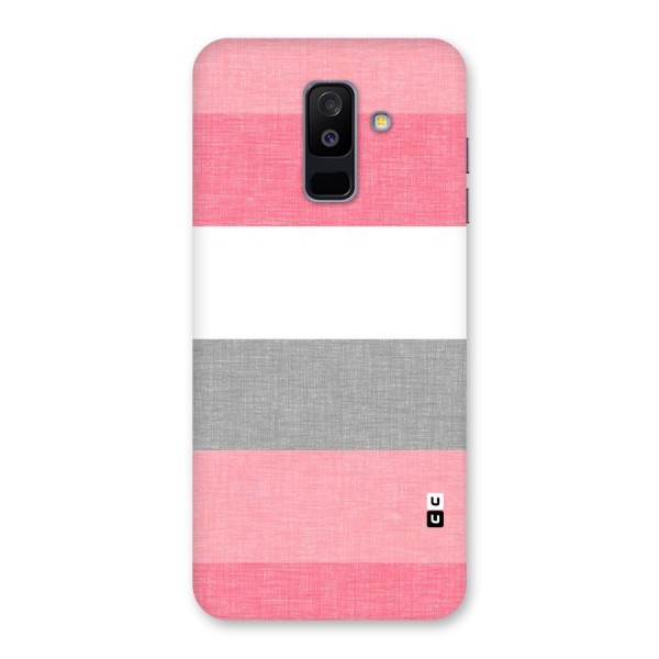 Shades Pink Stripes Back Case for Galaxy A6 Plus