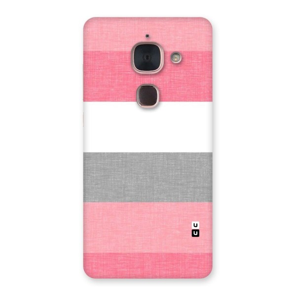 Shades Pink Stripes Back Case for Le Max 2