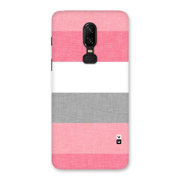 Shades Pink Stripes Back Case for OnePlus 6
