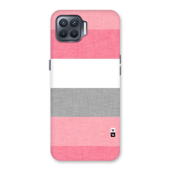 Shades Pink Stripes Back Case for Oppo F17 Pro