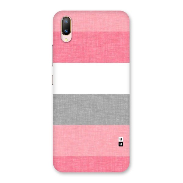 Shades Pink Stripes Back Case for Vivo V11 Pro