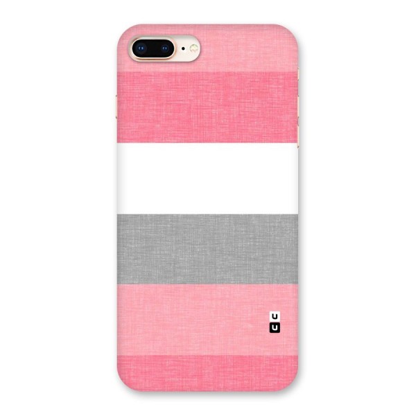 Shades Pink Stripes Back Case for iPhone 8 Plus