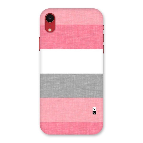 Shades Pink Stripes Back Case for iPhone XR