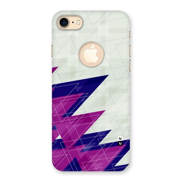 Sharp Abstract Design Back Case for iPhone 7 Logo Cut