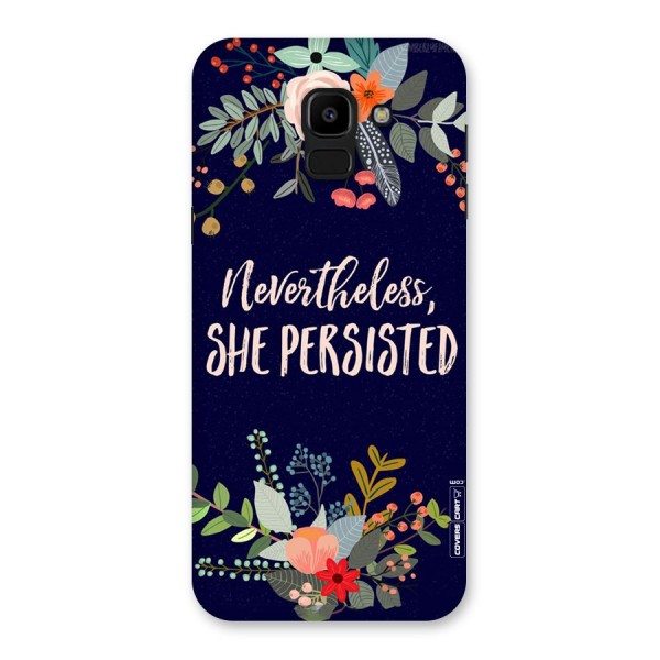 She Persisted Back Case for Galaxy J6