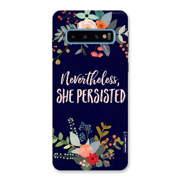 She Persisted Back Case for Galaxy S10