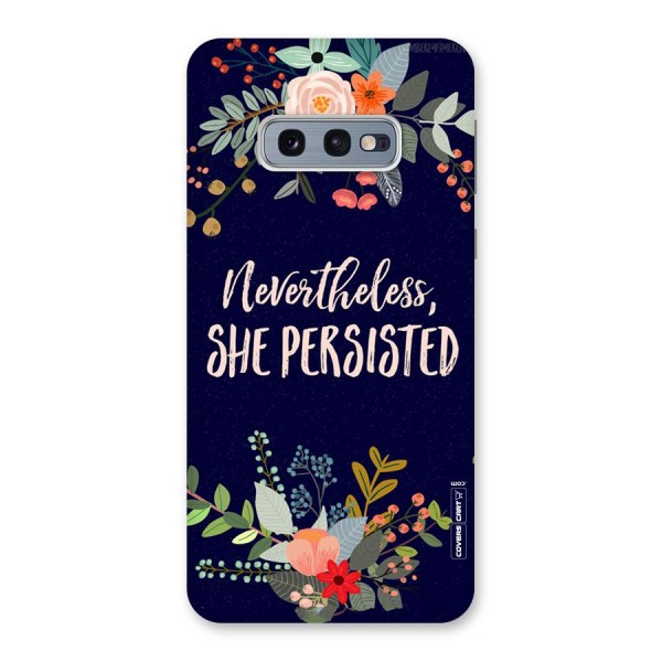 She Persisted Back Case for Galaxy S10e