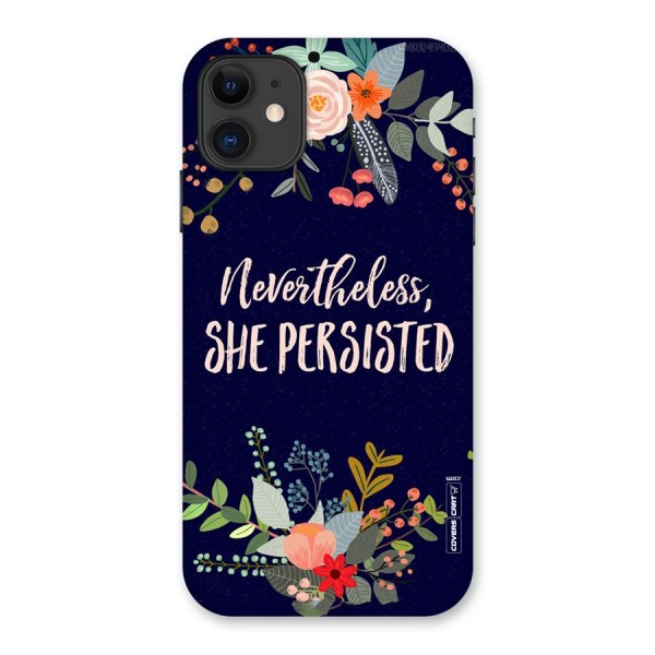 She Persisted Back Case for iPhone 11