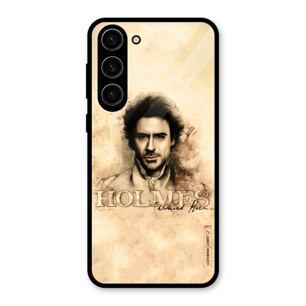 Sherlock Holmes Fan Art Glass Back Case for Galaxy S23 Plus