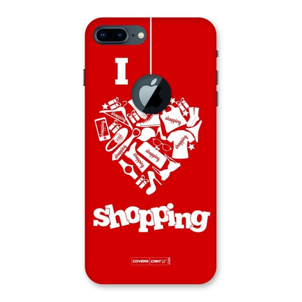 Shopaholic Shopping Love Back Case for iPhone 7 Plus Logo Cut