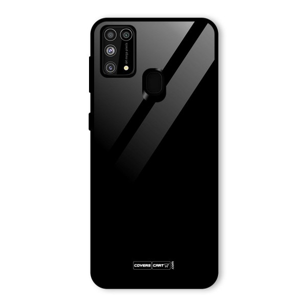 Simple Black Glass Back Case for Galaxy M31